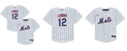 Nike Toddler Boys and Girls Francisco Lindor White New York Mets Replica Player Jersey